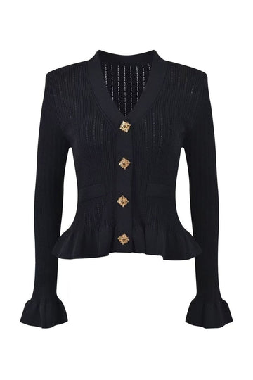 Zwarte zeemeermin lange mouw Single breasted 2 stuks lange feestjurk